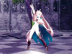 Mumei - Cute Dance   Gradual Undressing (3D HENTAI)